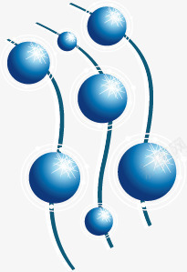 蓝色球形png免抠素材_新图网 https://ixintu.com 几何元素 时尚设计 背景图案