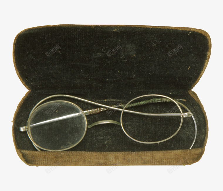 老式眼镜png免抠素材_新图网 https://ixintu.com 中国风 古典 眼镜 眼镜架 眼镜盒