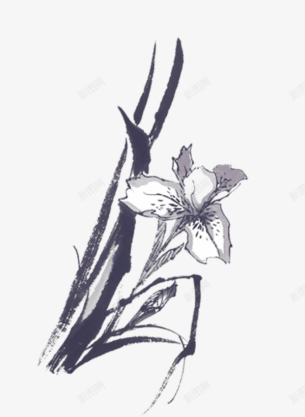 水墨浪花psd免抠素材_新图网 https://ixintu.com 中国元素 中国风素材 国画 水墨 水墨风格