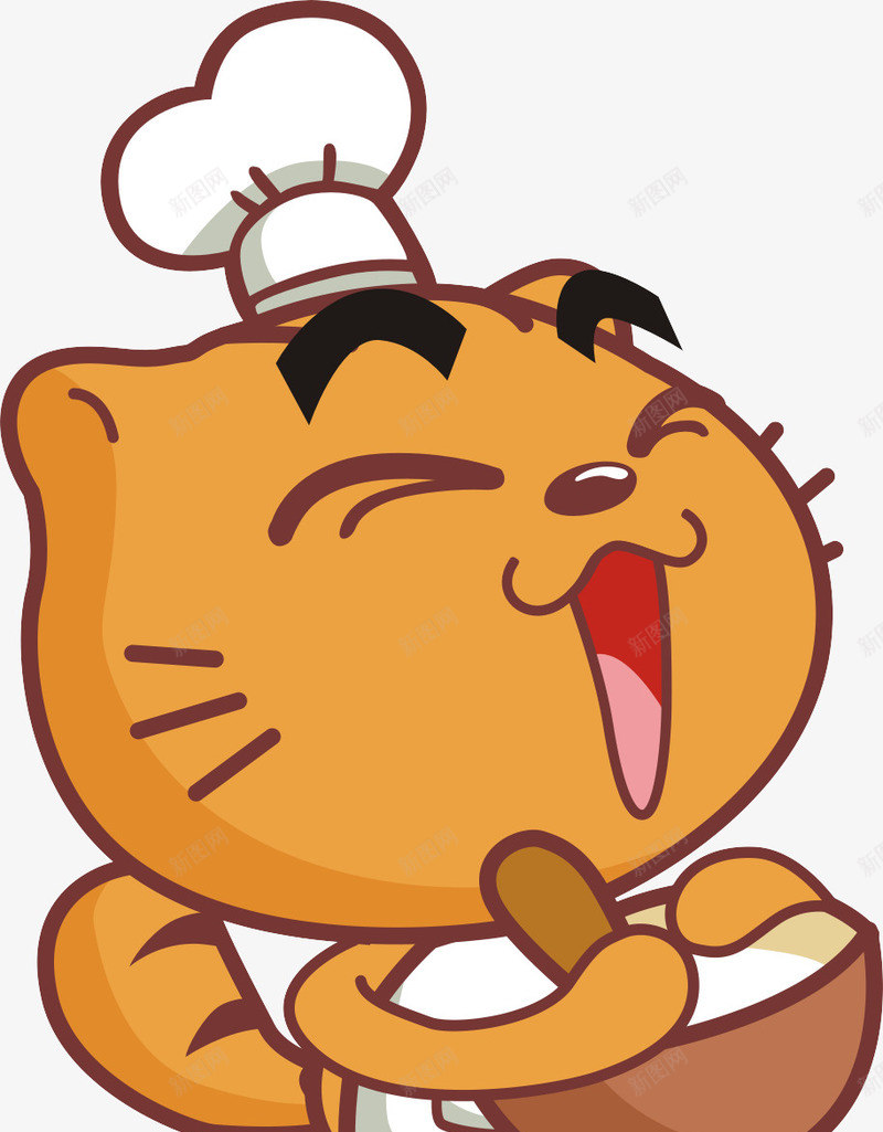 黄色卡通猫咪烘焙师png免抠素材_新图网 https://ixintu.com 卡通烘焙师 手绘烘焙师 烘焙师 猫咪烘焙师 黄色烘焙师