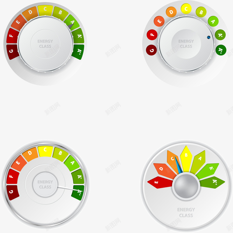 卡通能源类图标png_新图网 https://ixintu.com 图标元素 按钮 等级 能源 能量