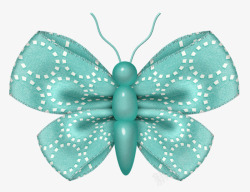 蓝色布艺蝴蝶就昆虫素材
