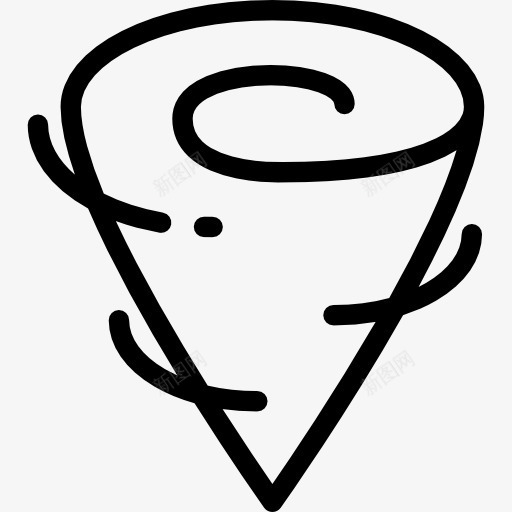 龙卷风图标png_新图网 https://ixintu.com 大风 天气 气候 风 龙卷风