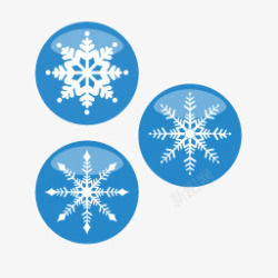 雪村庄背景图片圣诞雪花图标高清图片