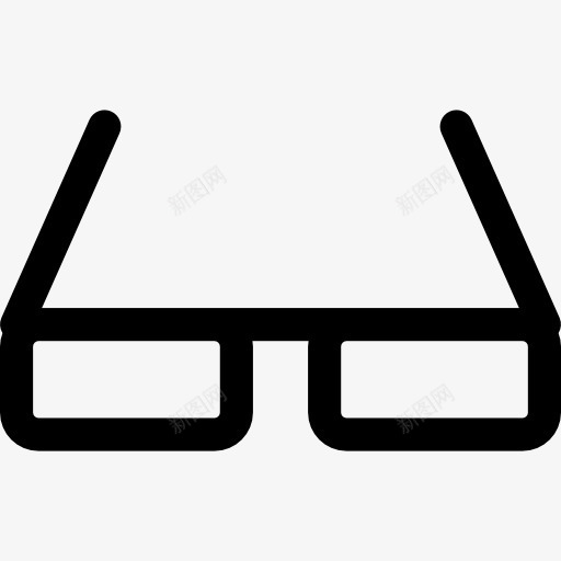 矩形眼镜形状图标png_新图网 https://ixintu.com 光学眼镜 工具 工具和器具 形状 框架眼镜 矩形 经院哲学家