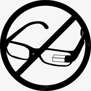 谷歌眼镜禁止信号图标图标