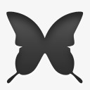 butterfly动物蝴蝶排版软件名称昆虫令牌图标高清图片