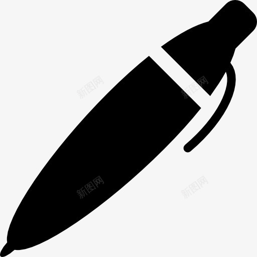钢笔工具在对角线位置图标png_新图网 https://ixintu.com 写 写作 工具 界面 笔 符号 编辑