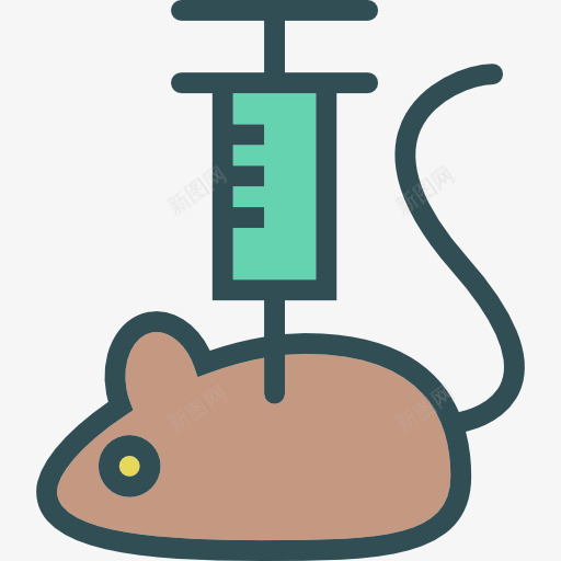 动物试验图标png_新图网 https://ixintu.com 动物 动物试验 教育 注射 注射器 鼠标
