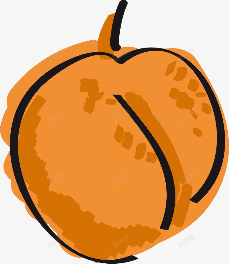 卡通水彩橘色杏子png免抠素材_新图网 https://ixintu.com 好吃的 手绘图 杏子 水彩 水果 美味的 食物
