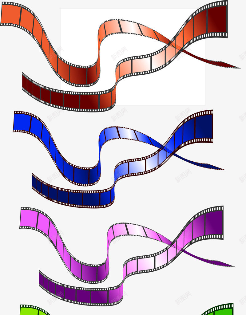 彩色相片胶卷png免抠素材_新图网 https://ixintu.com 彩色 电影元素 相片 矢量素材 胶卷