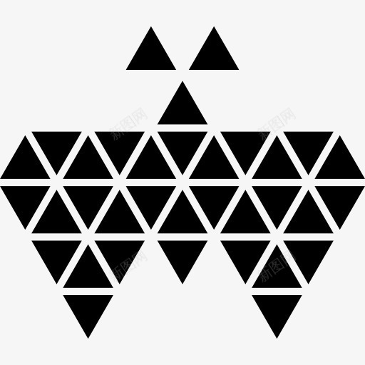 多边形的蝴蝶图标png_新图网 https://ixintu.com 三角形 动物 多边形 小三角形 形状 昆虫 蝴蝶
