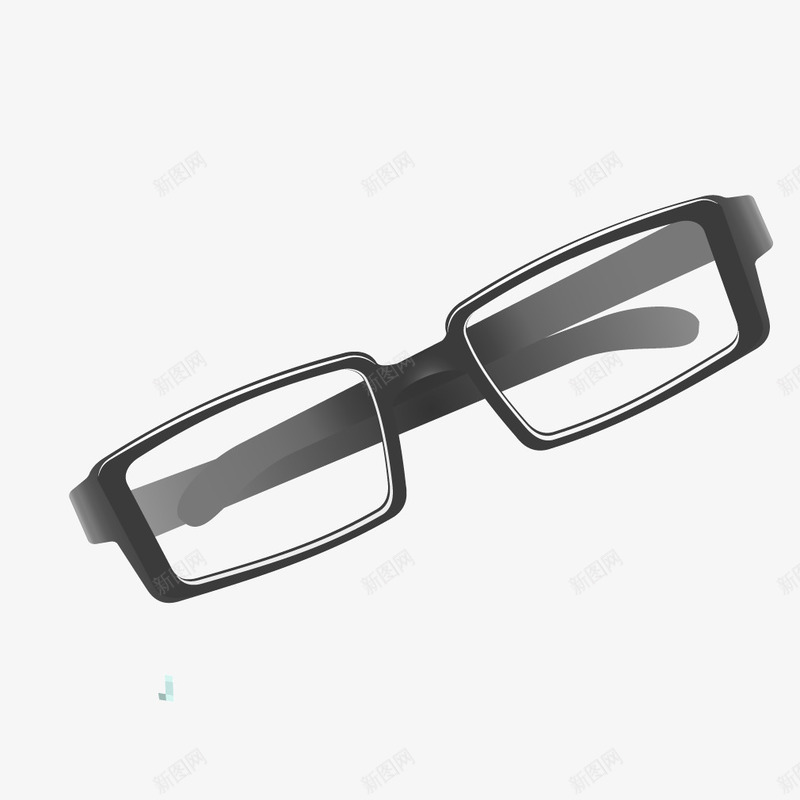 黑色近视眼镜框架png免抠素材_新图网 https://ixintu.com 框架 框架眼镜 眼镜 近视 黑色