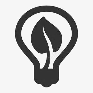 灯泡png免抠素材_新图网 https://ixintu.com 手绘 环保主题 黑白
