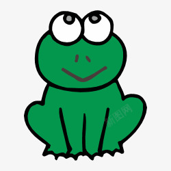 大眼睛青蛙一只绿青蛙高清图片