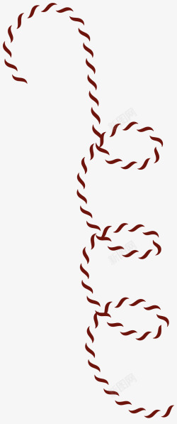 螺旋网状绳子手绘绳子高清图片