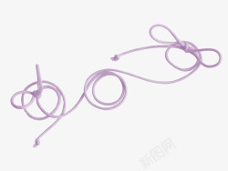紫色绳子素材