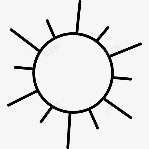 太阳图标png_新图网 https://ixintu.com 夏天 夏季 天 天气晴朗 阳光明媚
