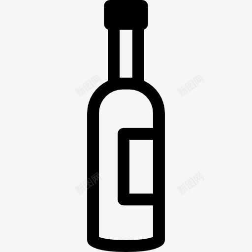 酒吧的酒瓶图标png_新图网 https://ixintu.com 瓶 酒 酒瓶 酒精 食品 饮料
