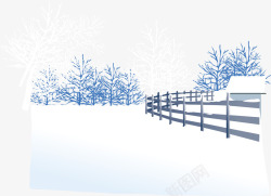 茫茫雪地白茫茫的雪地冬景高清图片