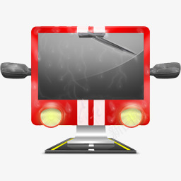 电脑显示器电影风格logo图标图标