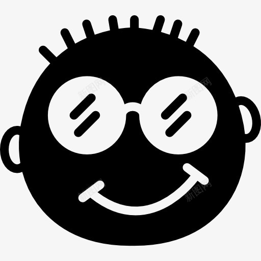 Nerd图标png_新图网 https://ixintu.com 书呆子 人高兴 微笑 接口 智能 眼镜 表情 表情平方