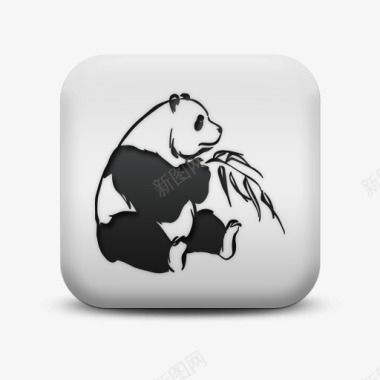 不光滑的白色的广场图标动物动物图标
