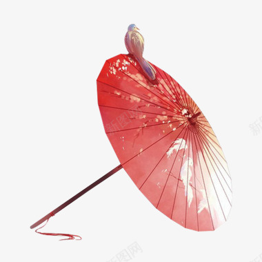 红色雨伞图标图标
