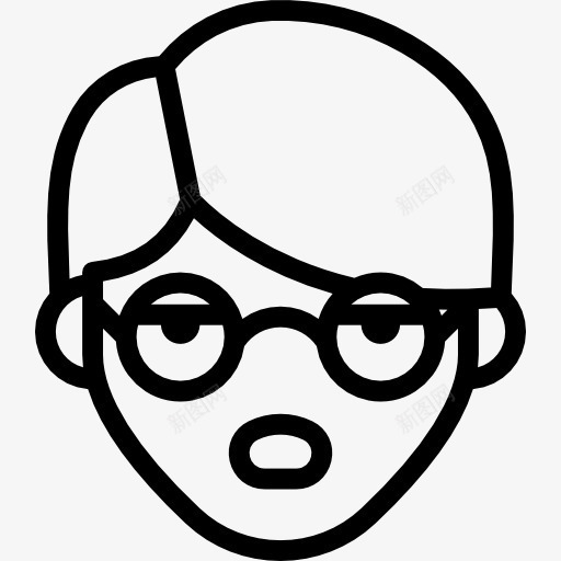 PhilosophizingBoy图标png_新图网 https://ixintu.com 人的脸 孩子 眼镜的表达 童年