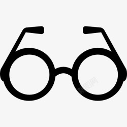 圆圆的眼镜圆眼镜图标高清图片