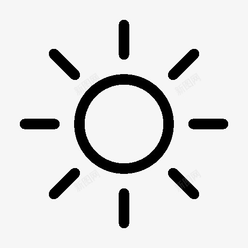 天气太阳图标png_新图网 https://ixintu.com sun weather 天气 太阳