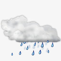 天气淋浴分散状态图标图标