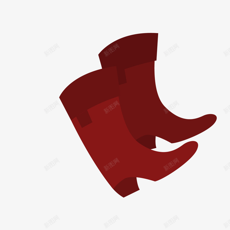 红色高跟靴png免抠素材_新图网 https://ixintu.com 中筒靴 红色高跟靴 红色高跟鞋矢量图 雪地靴 靴子免费png下载