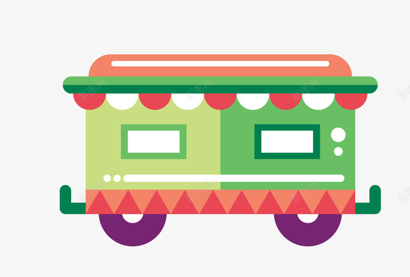 一辆小车png免抠素材_新图网 https://ixintu.com 一辆 卡通 彩色 手绘 橘色 简图 绿色 车子 车轮