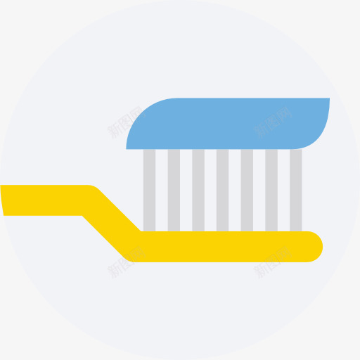 刷图标png_新图网 https://ixintu.com 刷 刷牙 医疗 医疗图标 工具和器具 干净 清洁 牙膏 牙齿 粘贴