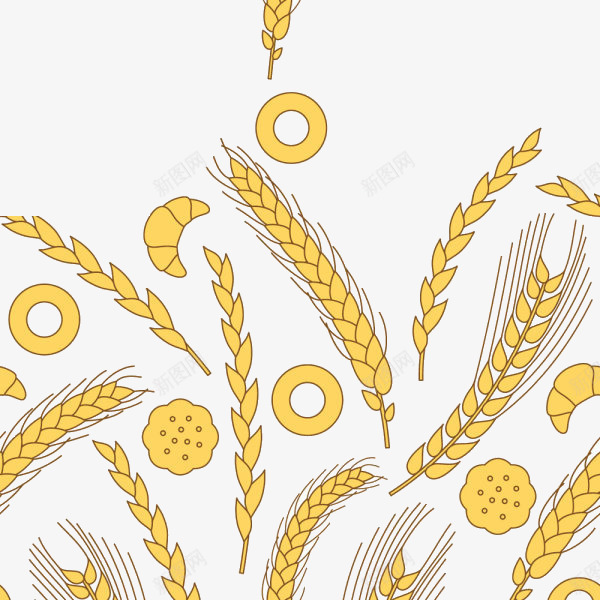 金黄的风景png免抠素材_新图网 https://ixintu.com 丰收 小麦 小麦田 面包 食物