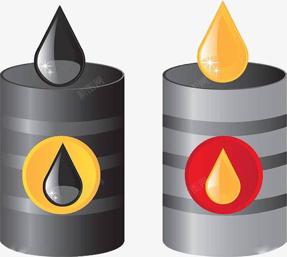 原油png免抠素材_新图网 https://ixintu.com 原油 原油图 手绘原油图 橘色 红色
