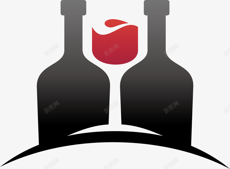 酒瓶白酒logo矢量图图标ai_新图网 https://ixintu.com 瓶子 白酒 白酒LOGO 白酒logo标志 白酒logo系列 白酒logo设计 矢量图 酒logo 酒标志 酒水logo