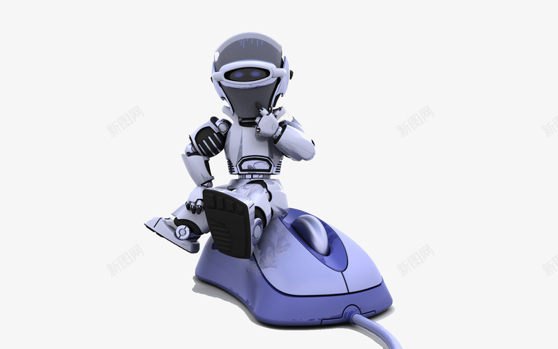 3D科技png免抠素材_新图网 https://ixintu.com 机器人 科技 网络 鼠标
