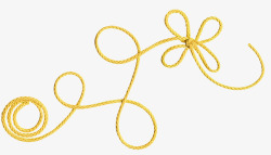 金色绳子素材