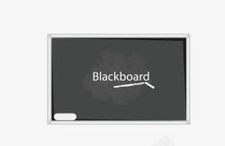 黑色英文标注黑板教学用具素材