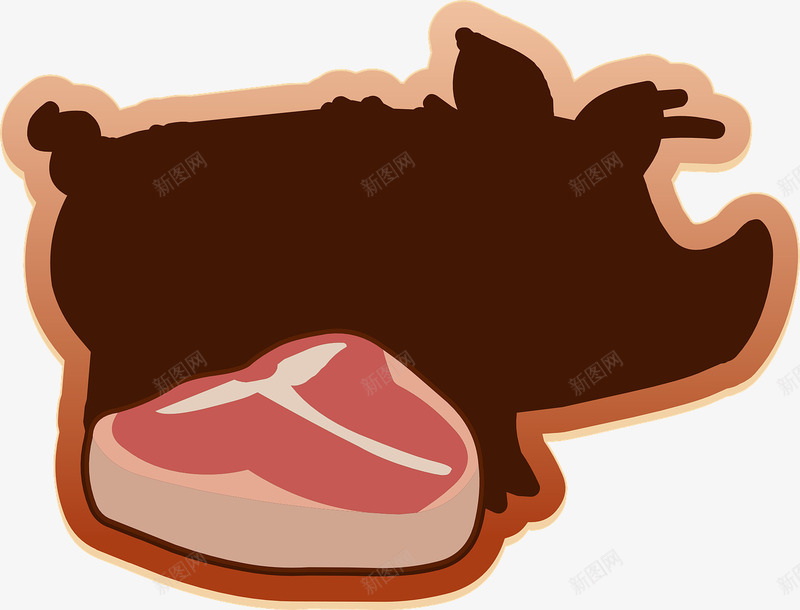 猪肉的来源png免抠素材_新图网 https://ixintu.com 小猪 猪肉 食物