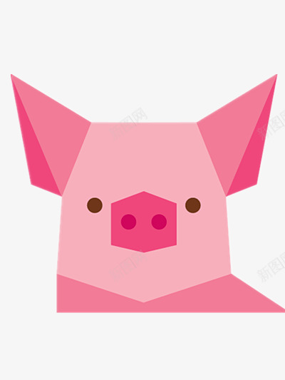 粉色可爱小猪png免抠素材_新图网 https://ixintu.com 卡通 插画 装饰