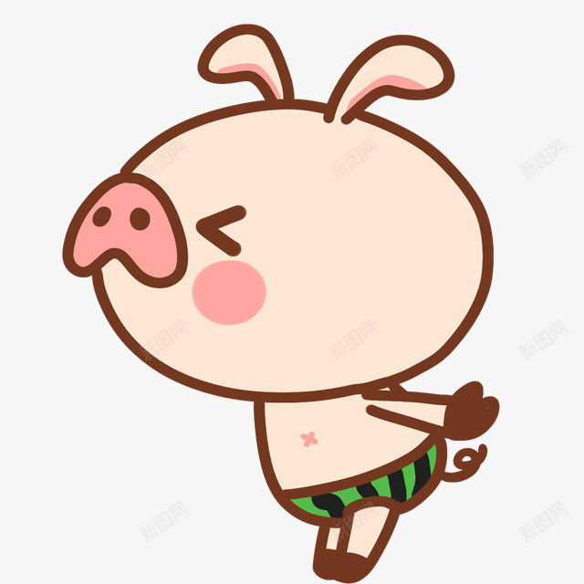 小猪卡通要抱抱小猪png免抠素材_新图网 https://ixintu.com 卡通 小猪
