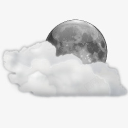 clouds天气云晚上状态图标高清图片
