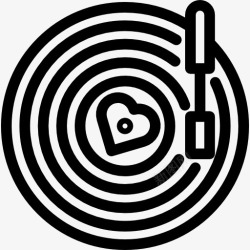 情人节造型浪漫的乙烯基图标高清图片