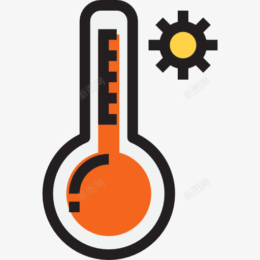 温度计图标png_新图网 https://ixintu.com 华氏 天气 工具和用具 度 摄氏 水银 温度 温度计
