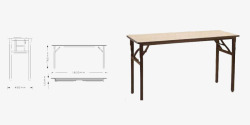 条桌北欧简约实木条桌办公桌高清图片