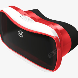 矢量计算机技术元素红色VR眼镜高清图片