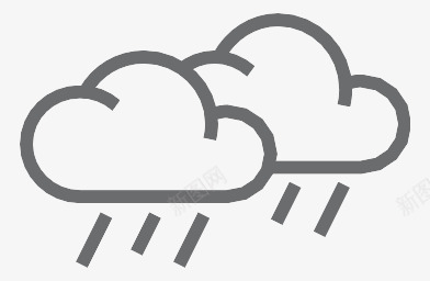 天气云雨Outlineicons图标png_新图网 https://ixintu.com Weather clouds rain 云 天气 雨